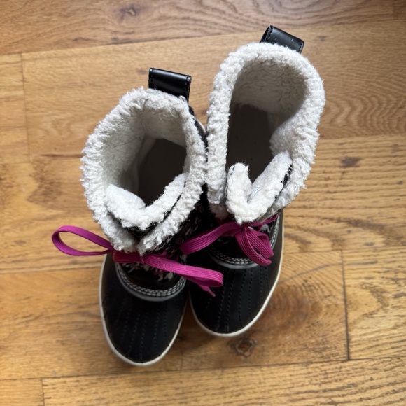 SOREL Tivoil Tweed Houndstooth w/ Pink Laces Snow Boots Sz 9 $130 - Picture 8 of 8